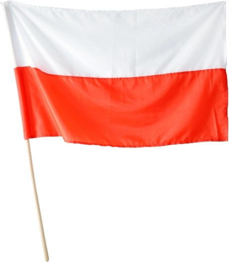 Nacionalna zastava Poljske na jarbolu