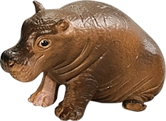 BALULU hippopotamus calf figurine