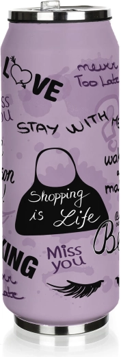 Termos limenka 430 ml Be Cool Teenager Girls ljubičasta