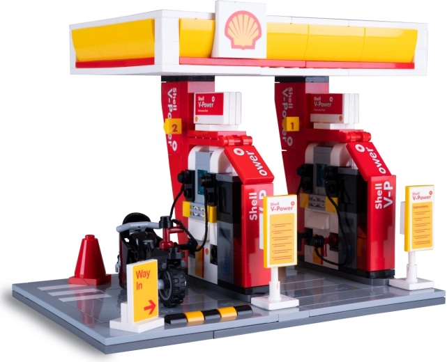 CaDA građevinski set Shell benzinske postaje u mjerilu 1:30