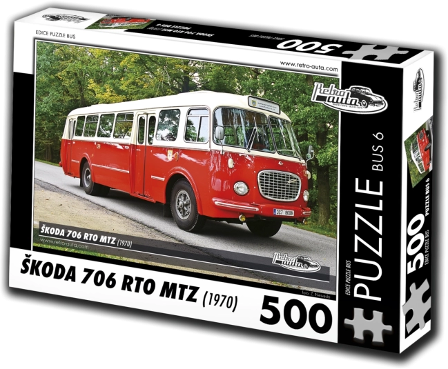 Puzzle RETRO-AUTA Škoda 706 RTO MTZ 500 dijelova