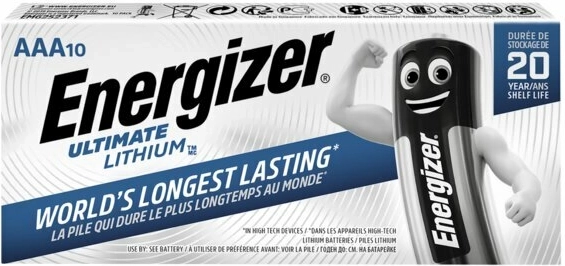 Energizer Ultimate Lithium AAA litijeve baterije 10 kom