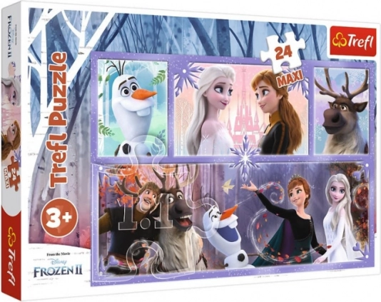 Puzzle Svijet pun čarolije Frozen 2 24 MAXI dijela