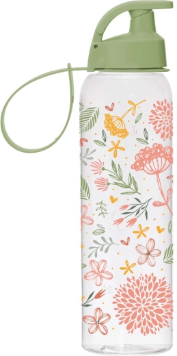 Boca za vodu Botanica 750 ml, staklo/plastika