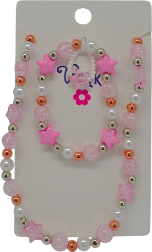 Kreativni set ogrlica i narukvica – perle i zvijezde