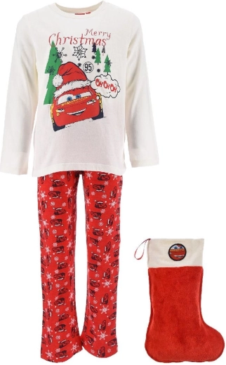 Cars Christmas Pajamas with Stocking