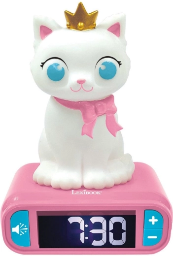 Dječji budilica s mačkicom i noćnim svjetlom