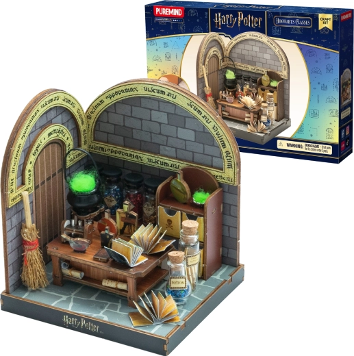 Puremind Harry Potter sklopivi drveni 3D model – učionica napitaka (DIY diorama)