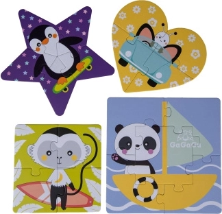 Gagagu geometrijski dječji set slagalica 2–6 dijelova