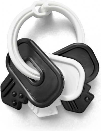 Crno-bijeli zvečke-ključevi za bebe