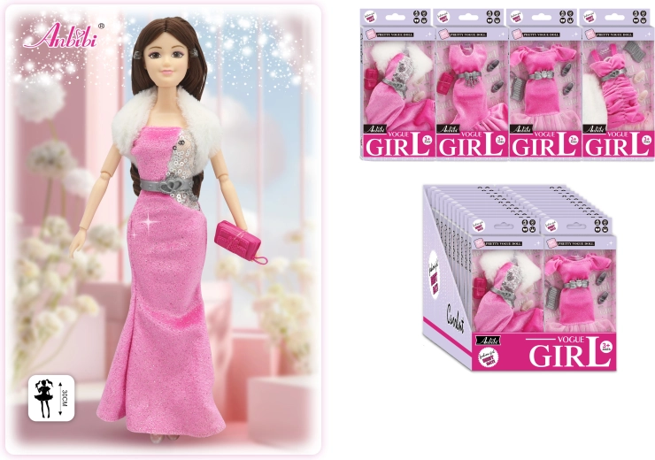 Večernja haljina za lutke 30 cm – više varijanti