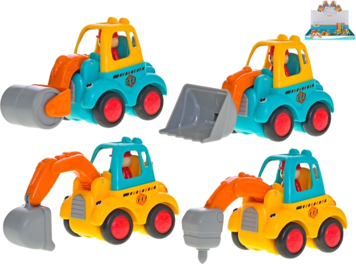 Veselo građevinsko autiće sa zamašnjakom 10 cm