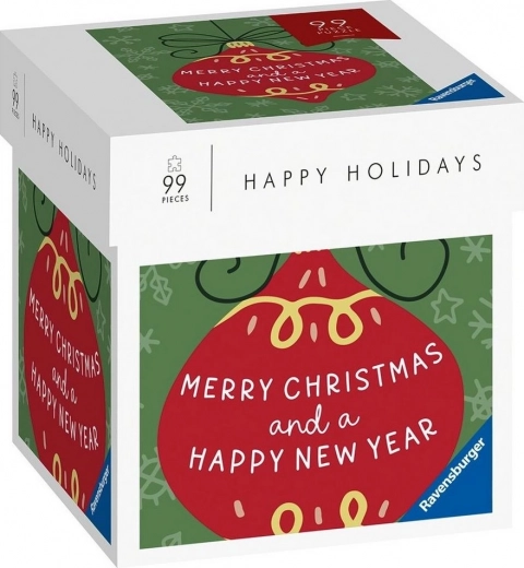 RAVENSBURGER Puzzle Sretni blagdani: Sretan Božić i sretna Nova godina 99 dijelova