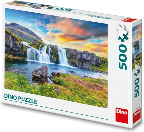 Puzzle DINO Islandski slap 500 dijelova