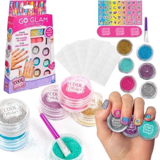Cool Maker Go Glam set za ukrašavanje noktiju šljokicama i naljepnicama