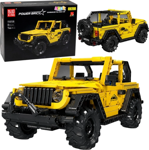 Konstrukcijski set terenskog vozila Wrangler žuti (746 dijelova)
