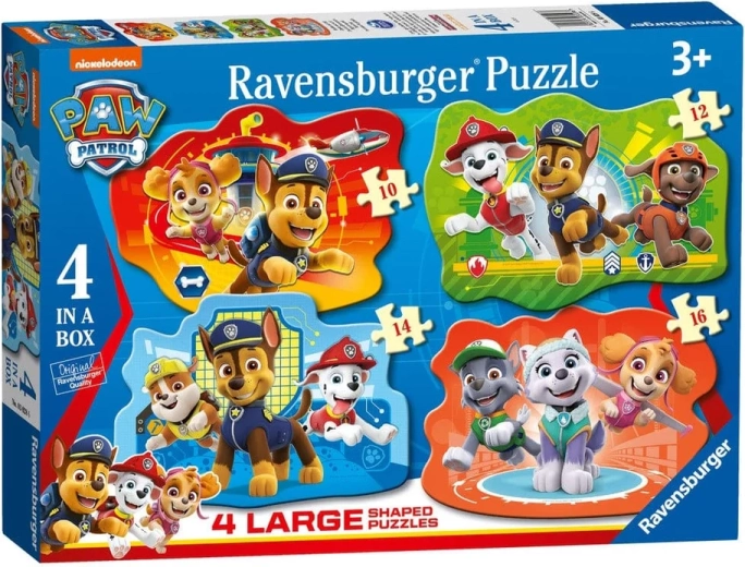 Ravensburger puzzle Paw Patrol 4 u 1 (10–16 dijelova)