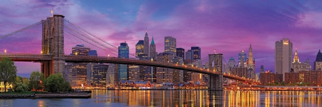 Panoramske puzzle Brooklyn Bridge New York 1000 dijelova