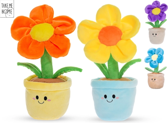 Plišani cvijet u posudici Take Me Home 30 cm