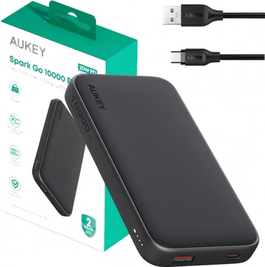 Powerbanka Aukey Spark Go 10000mAh s USB-C