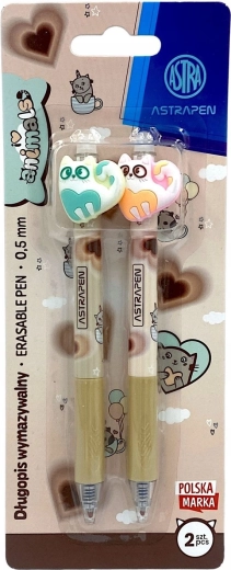 Astra gumirajuće olovke Mačkica, set 2 kom