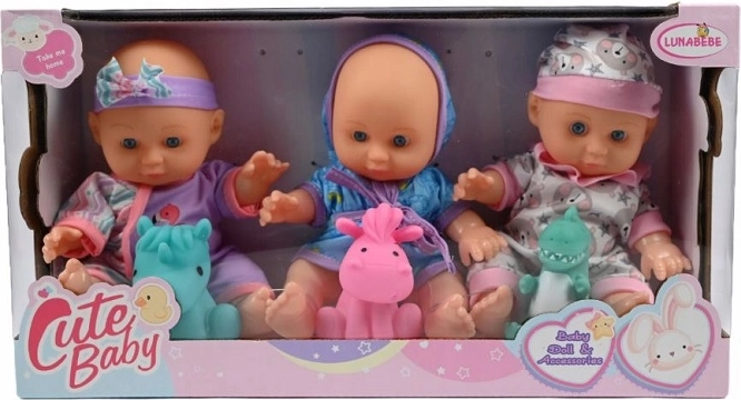 Set beba-lutkica bobas 23 cm (9") - 3 komada