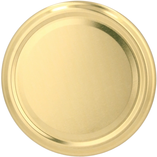 Set od 10 zlatnih poklopaca za staklenke za zimnicu 82 mm, 4 navoja