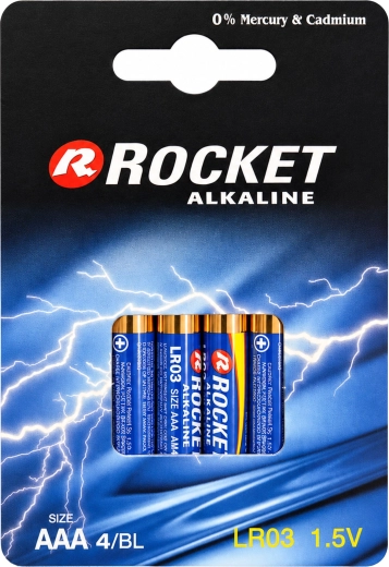 Alkalne baterije Rocket AAA 1,5 V (10× pakiranja po 4 kom)