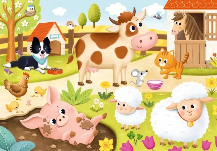 Slagalica Domaće životinje XL 15 dijelova DINO