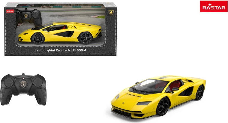 RC auto Lamborghini Countach LPI 800-4 Rastar 1:16 žuto