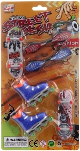 Set prstnih skateboardova i klizaljki za djecu