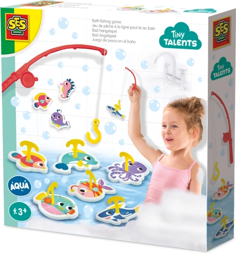 Ribolov u kadi Tiny Talents – pjenaste naljepnice za vodu s udicom