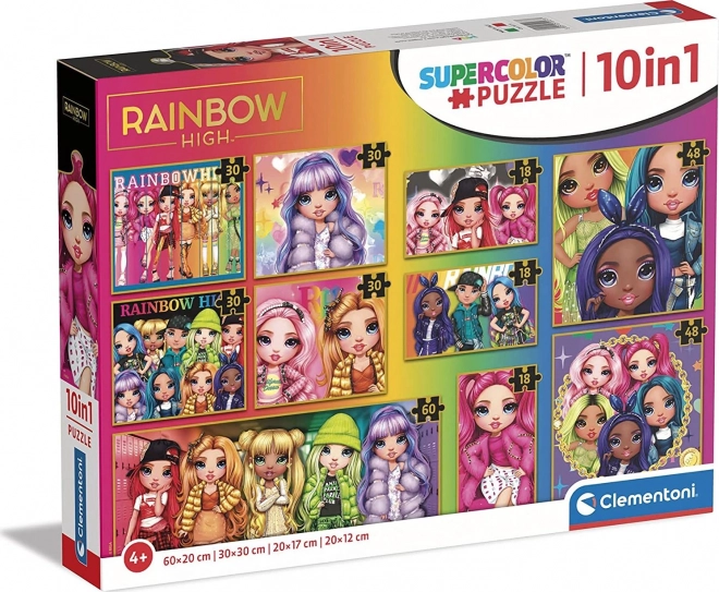 CLEMENTONI Puzzle Rainbow High 10u1