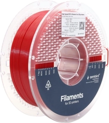 PETG high speed filament 1,75 mm 1 kg crveni