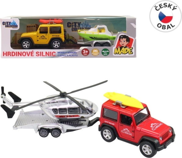Auto s prikolicom 21 cm