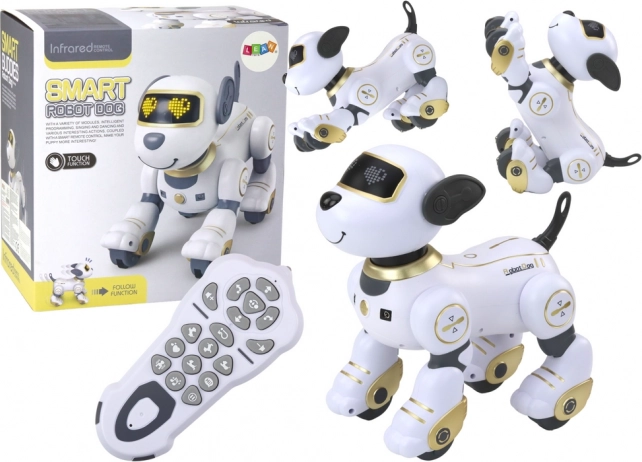 Robotski pas Interaktivni daljinski upravljani plesač izvršava naredbe Gold