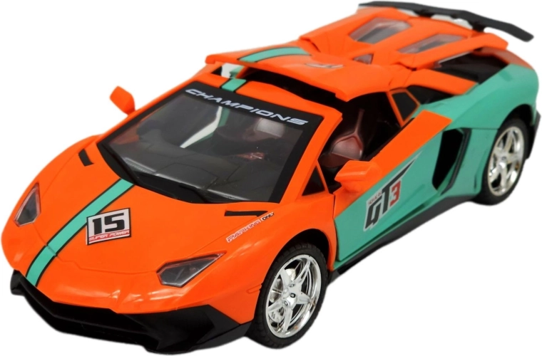 Racing sports remote-controlled car with LED lights - 1 piece
