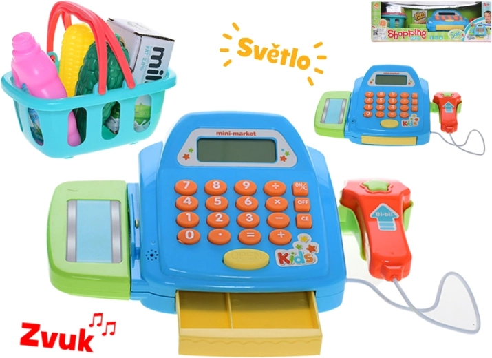 Interaktivna dječja blagajna sa svjetlom i zvukom, 26 × 14,5 cm