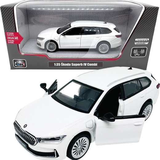 Metalni model Škoda Superb IV Combi 1:35 bijeli