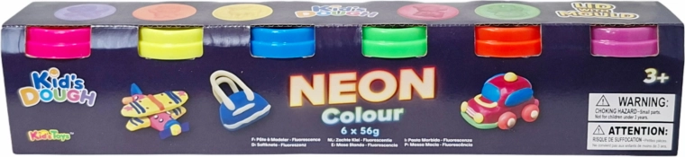 Neonska masa za modeliranje – set od 6 boja