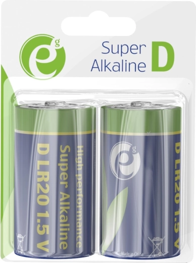 Alkalne baterije D LR20 1,5 V, 2 kom