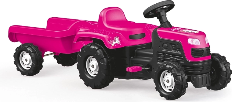 Traktor na pedale s prikolicom Jednorog