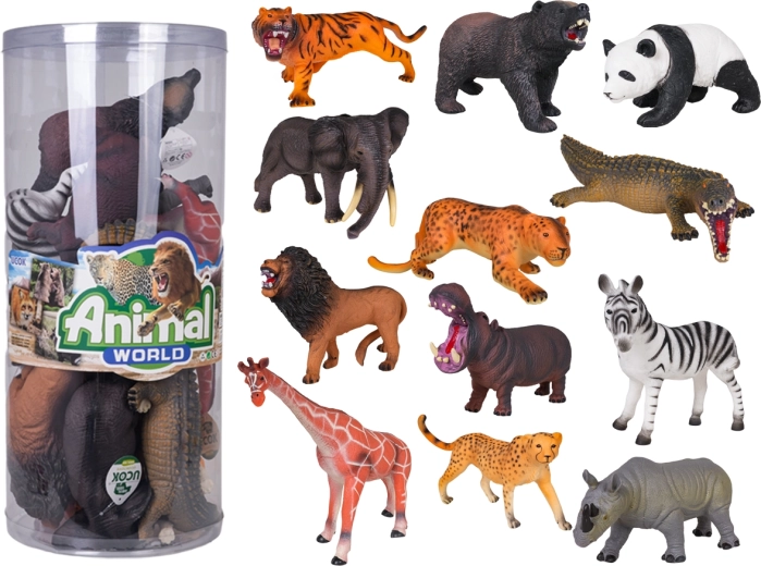 Safari animal set – 12 large figurines