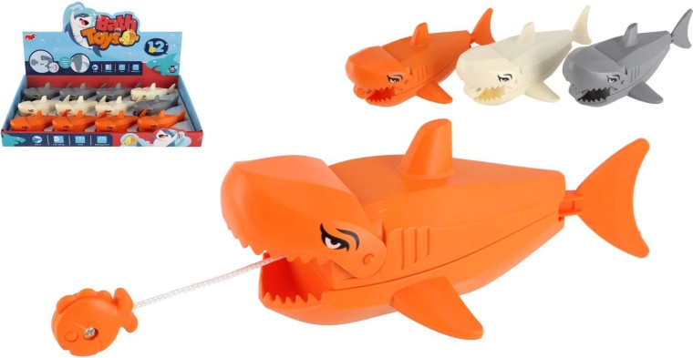 Plastični morski pas za vodu na navijanje 13 × 8 cm, 3 boje