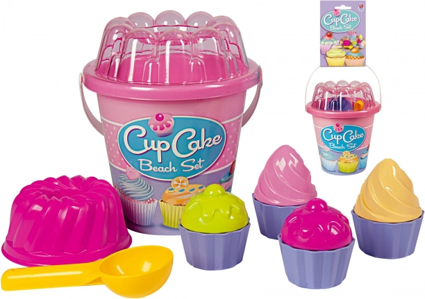 Androni set za pijesak tortice – srednji – Ružičasta