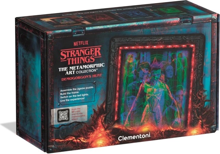 Svjetleće metamorfične puzzle Stranger Things: Lov na Demogorgona 520 dijelova