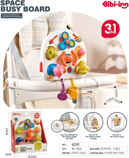Multifunction activity board for the youngest