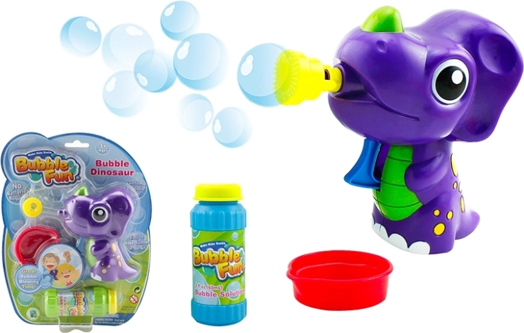 Boca za mjehuriće dinosaurus s otopinom 60 ml – ljubičasta