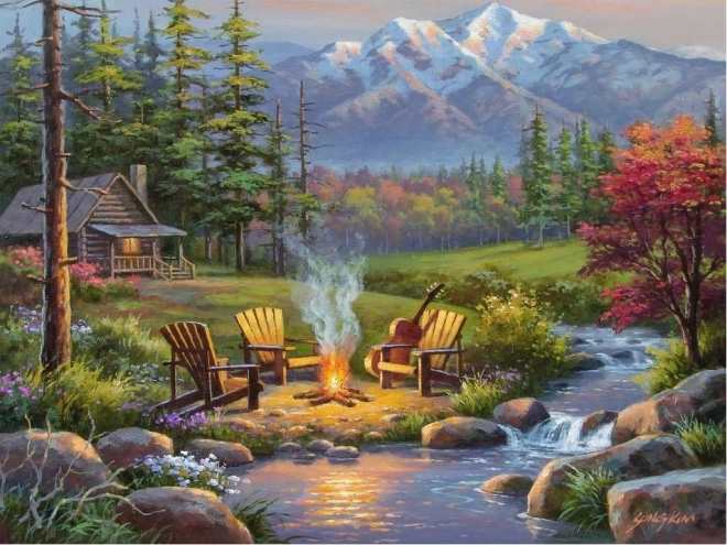 Ravensburger puzzle Riverside Living Room 750 dijelova
