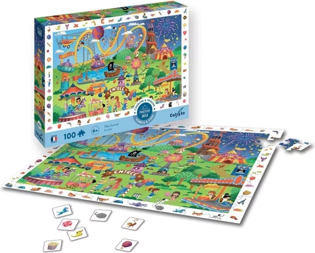 Sentosphere fair puzzle 100 pieces with a search game